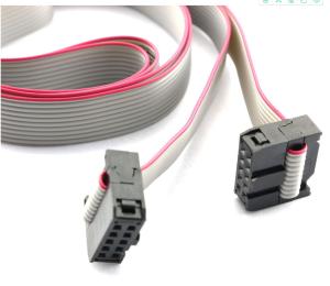 China Flat Ribbon Cable 2.54mm Pitch 2 Row 10 Pin Female to Female Wires IDC Ribbon Connector Cable wholesale