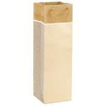 Luxury Paper Wine Bottle Gift Bag With Ribbon And Handle