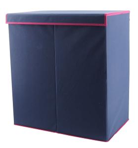 China Non Woven Houseware Double Laundry Basket With Lid wholesale