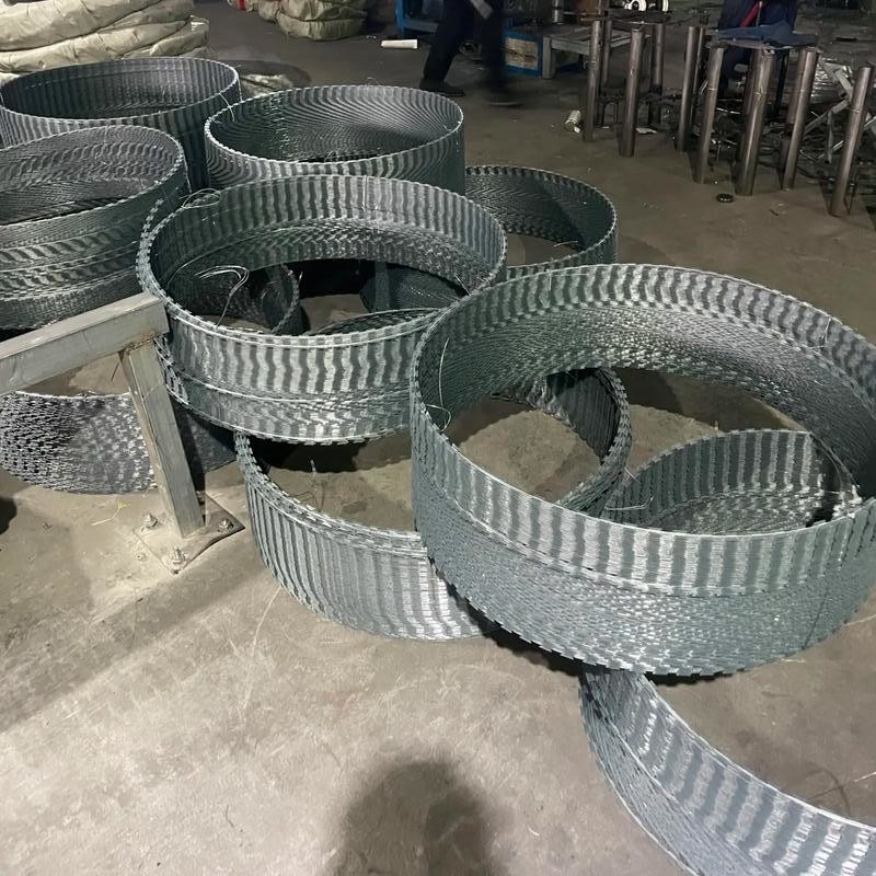 2.5mm Diameter Galvanized Razor Barbed Wire Fence Security Welded Steel Mesh with Barbs