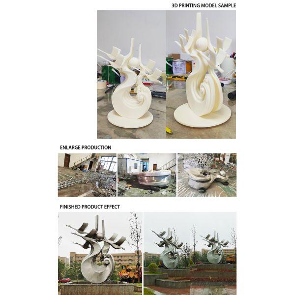 Detailed view of sculpture surface