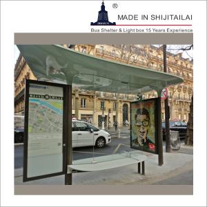 China Rectangle ISO9001 L4000mm Modern Bus Shelter wholesale