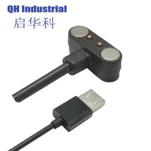 China 2Pin T Shape Water proof LED Strip Smart Watch Smartphone Smart band Cellphone Magnetic Pogo Pin Cable Connector wholesale
