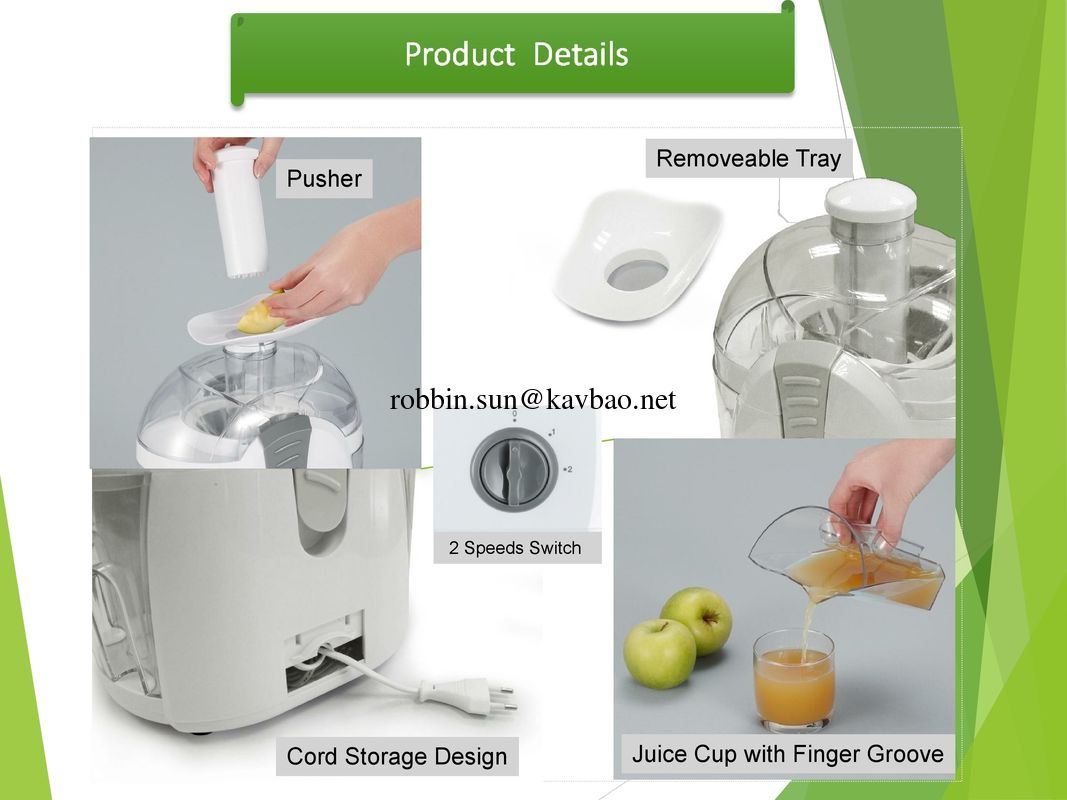 KP400 Classic Juice Extractor with Cord Storage Desgin