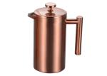 Double Wall Metal French Press 27oz / 34oz Copper French Press Coffee Maker
