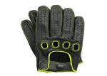 Black Leather Driving Gloves Mens , Luxury Mens Outdoor Work Gloves