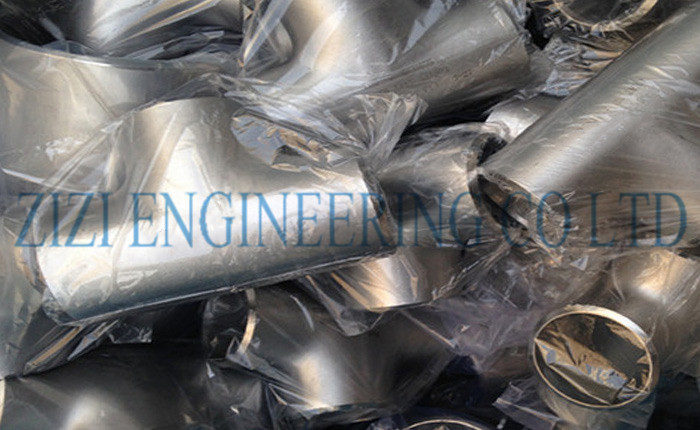 ASTM A815 Duplex Stainless Steel Pipe Tee , UNS S32750 Elbow Tee Pipe Fitting