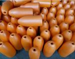 Orange EVA Fishing Net Floats / Plastic Fishing Floats Bullet Shape