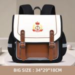 Lock Design Leather School Backpacks Oxford Kids School Book Bags