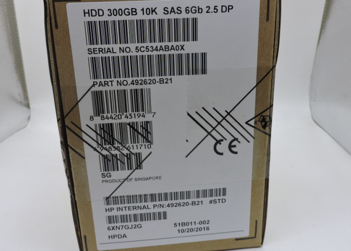 492620-B21 HP Hard Disk 493083-001 300GB SAS 2.5 Inch 1 Year Warranty