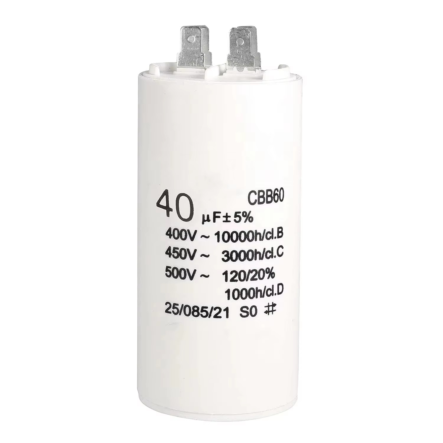 CBB60 Air Conditioner Capacitor 35uf 40uf 50uf New Condition Valve for AC