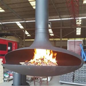 China 1200mm Hotel And Indoor Roof Ceiling Suspended Hanging Wood Fireplace wholesale