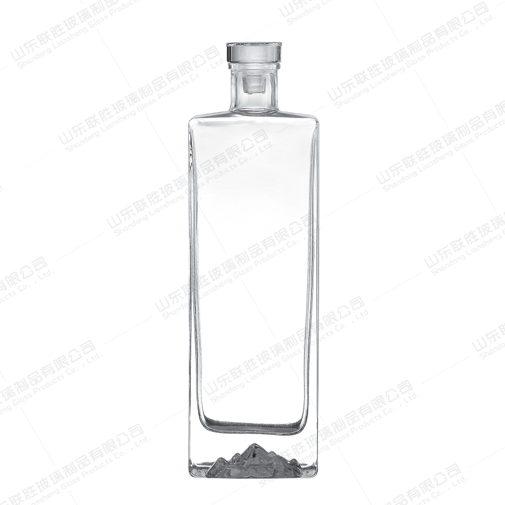 Glass Vodka Bottle For Custom 50ml 100ml 200ml 500ml 750Ml Fancy Whiskey Bourbon Gin