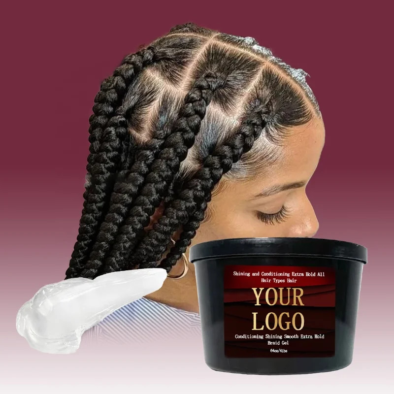 extra hold gel private label loc and twist Custom Logo Lock Gel Conditioning Shining Hair Styling Braiding Locking Gel