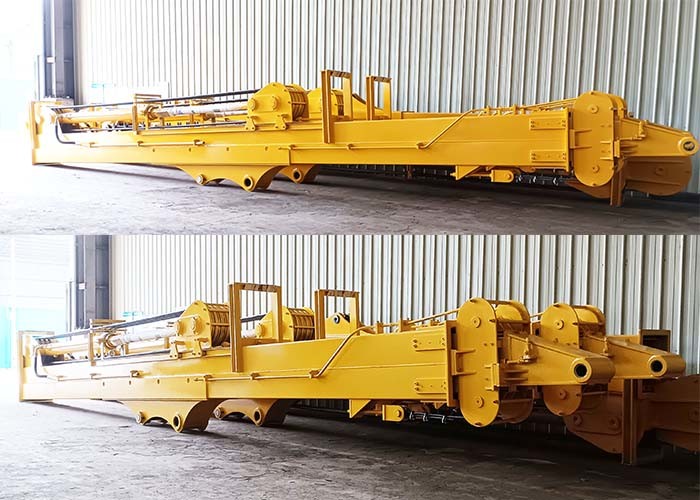 BS900E Digger Telescopic Dipper Arm With Clamshell Bucket High Effective
