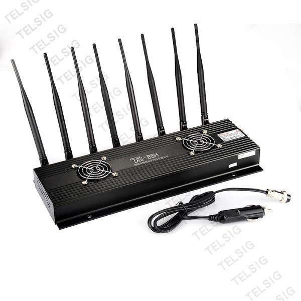 Powerful Car Gps Jammer For Wifi / CDMA / GSM 5 - 20 Meter Jamming Range