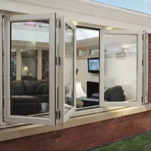 Temperature Control Aluminum Folding Window with Customizable Glass Thickness