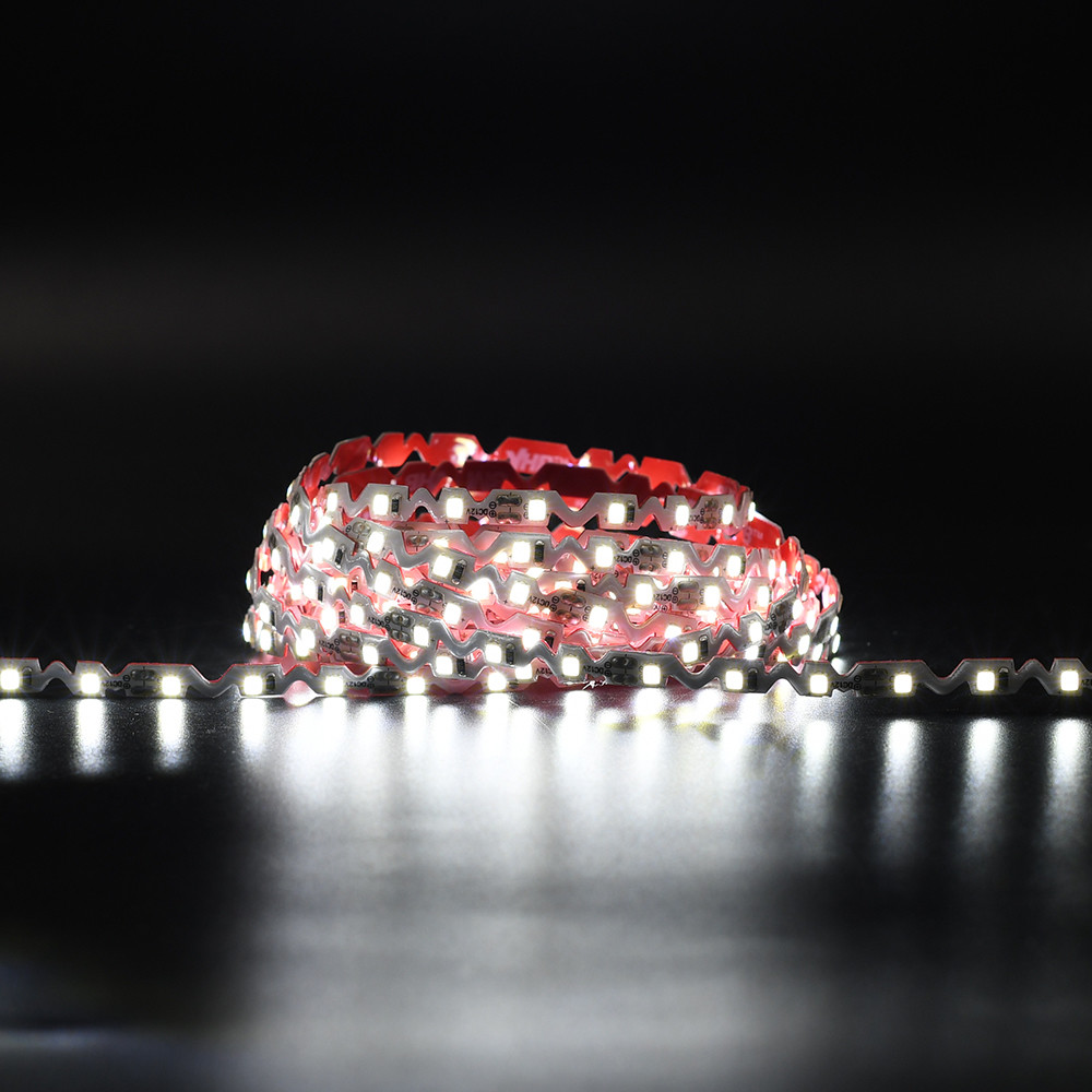 Zig Zag Led Tape Light Bendable S Shape 6500K White Led Strip For Mini Signage Indoor & Outdoor