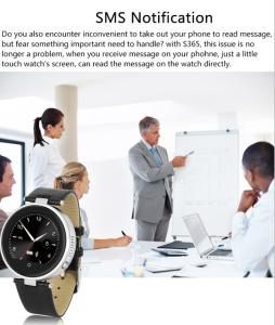 China New design s365 smart watch wrist watch phone android android watch phone leather watch wholesale
