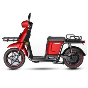 China Wheelbase 1315mm Electric Mobility Scooter Red Color Net Weight 85kg With Front Basket wholesale