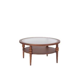 China American Wood Glass Coffee Table Home Balcony Glass And Wood Side Table wholesale