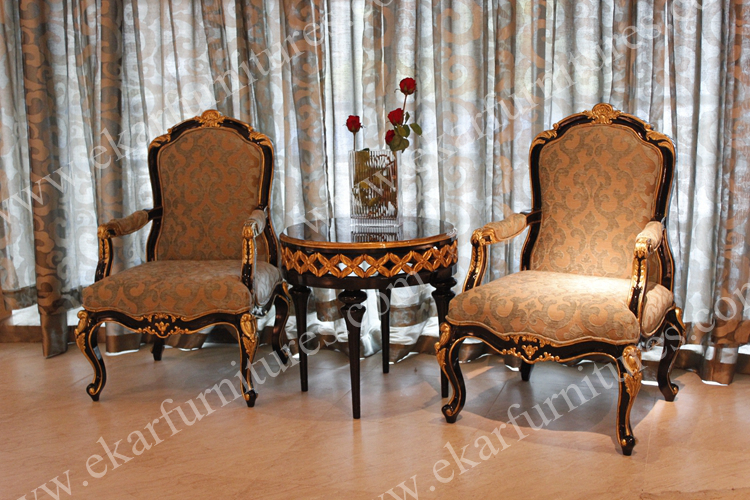 Modern Vintage Wooden Living Room Decorative Wholesale Upholstery Armchair