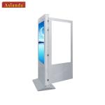 Free Standing Dual Sides Interactive Kiosk Digital Signage Retail Multi Touch