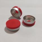 20mm Aluminium Plastic Flip Off Tear Off Cap For Glass Bottle