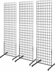 China Heavy Duty Retail Shelving Accessories Black Wire Grid Panel wholesale