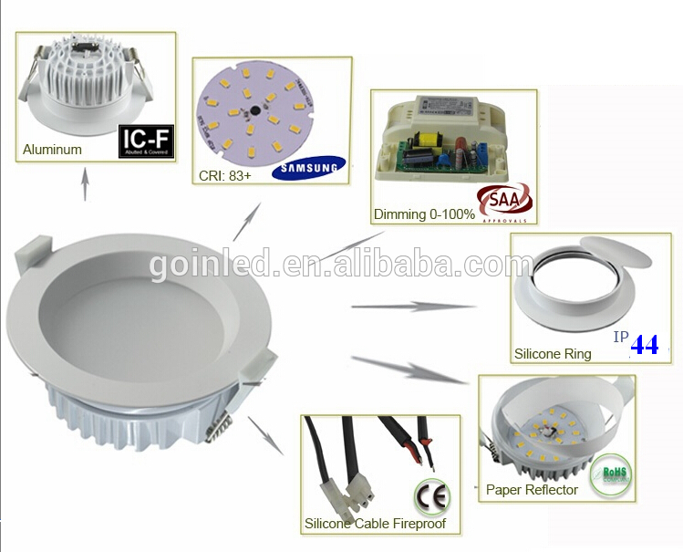 30W LED downlight