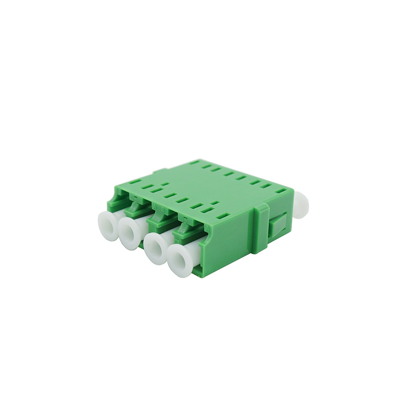 Plastic LC PC 4 Port OM3 FTTH Optical Fiber Adapter
