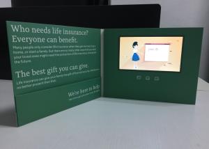 China Creative Video Card Mailer HD Advertising For Insurance Education wholesale