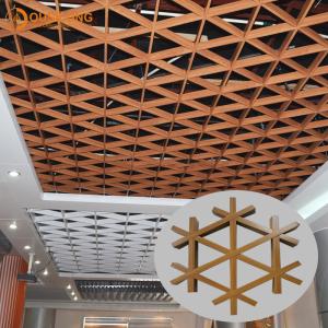 China Soundproof Latticed Grille Suspended Metal Ceiling Akzo Nobel Powder Coating / False Grille Ceiling wholesale