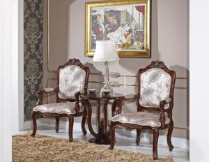China Klein Charcoal Azure Europe Modern Classic Leisure Armchair Wooden Chairs With Arms wholesale