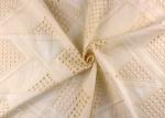 Allover Embroidered Eyelet Cotton Lace Fabric For Wedding Dresses With Hollowed