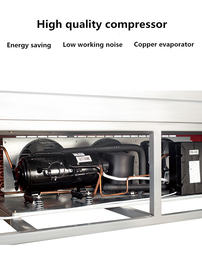 Painted Steel Meat Multideck Open Chiller Display Cases Split Type 1000L