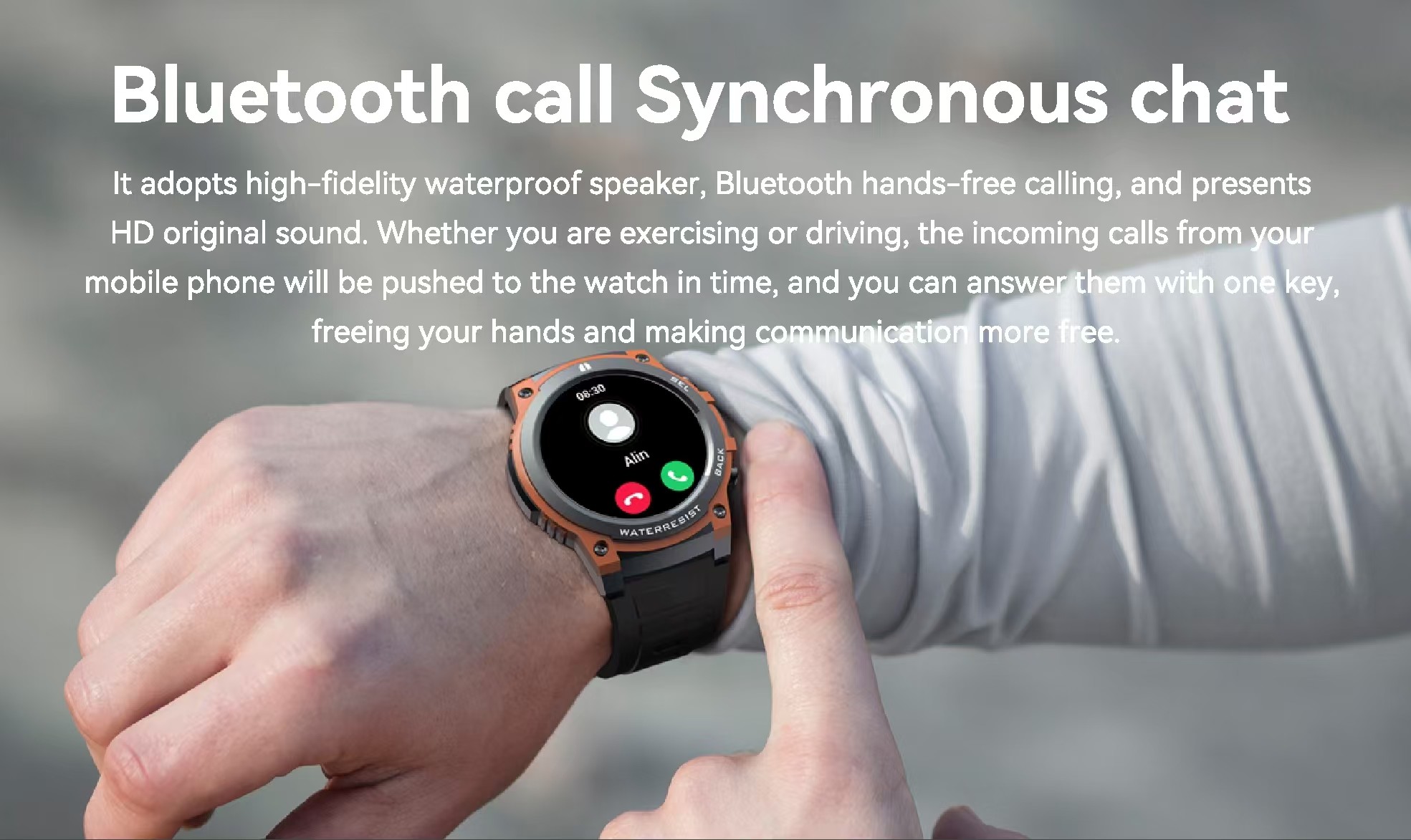 DM55 Men Smart Watch 1.43 Inch Amoled Screen Smartwatch IP68 Waterproof OEM Logo Custom