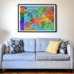 Color Europe Map 1000 Piece Paper Jigsaw Puzzle For Kids 12+ Teens Adults