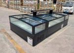 Curved Sliding Glass Top Island Freezer Automatic Defrost 1050 Litres