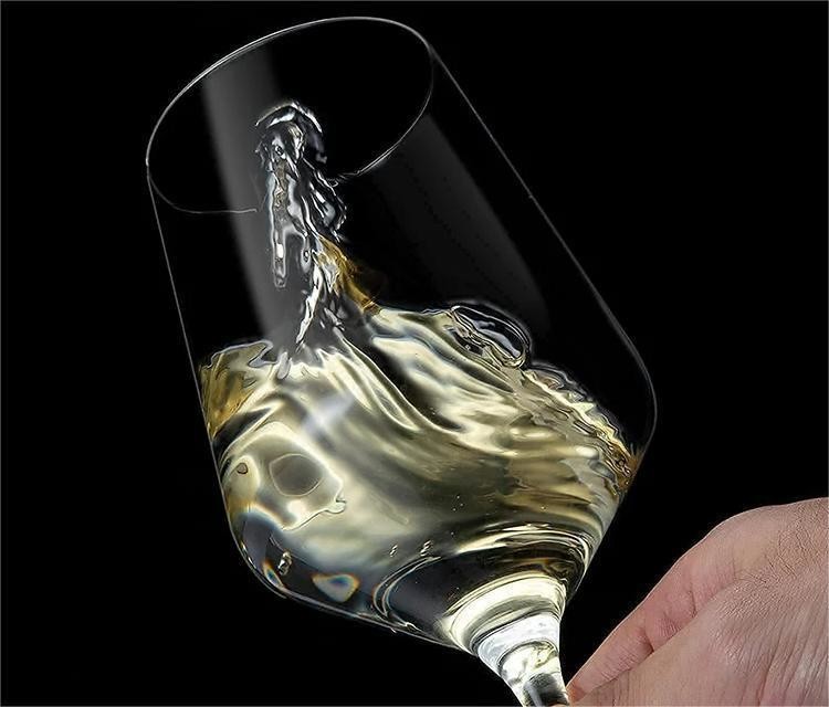 Long Stem Clear Red White Wine Glasses 400ml For Restaurant