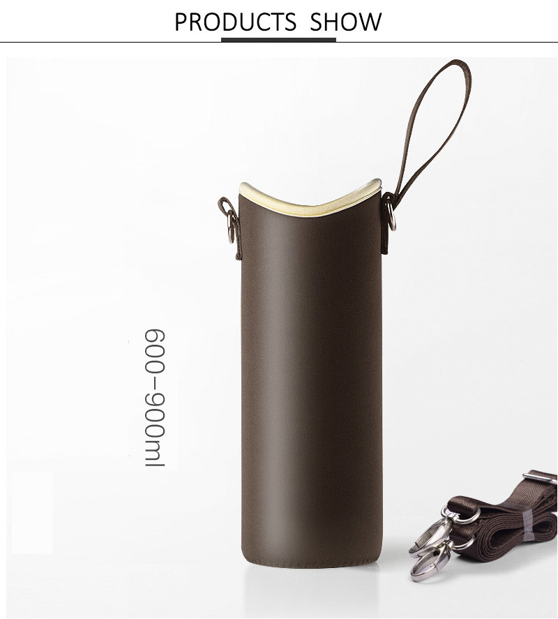 Portable Neoprene 900ml Water Bottle Sleeve With Strap
