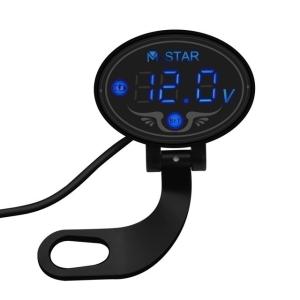 China ROHS FCC 12V Battery Digital Voltmeter Motorcycle Waterproof Voltage Gauge wholesale