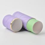 Recyclable Gold Foil Stamping Cardboard Cylinder Packaging For Cosmetics
