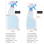 Household Detergent Nozzle PET Spray Bottle 360 Degrees