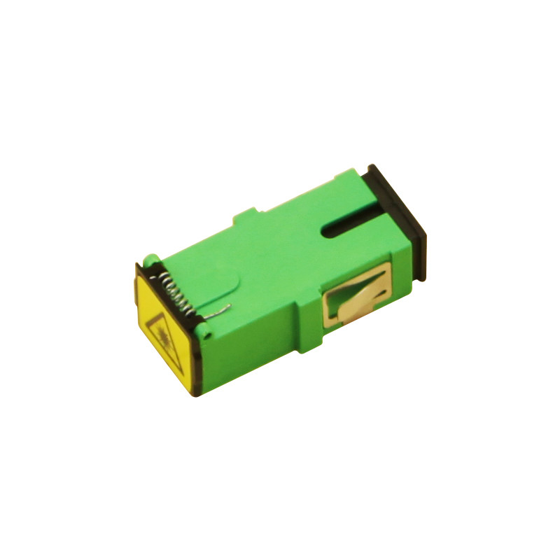 Plastic FTTx Coupler Standard SC / APC Fiber Optic Adapter Compact QADSC-APC-003