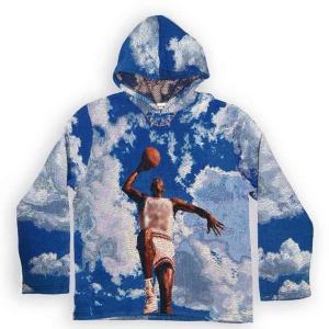 China Anti-Shrink Heavyweight French Terry Oversized Printed Mens Woven Anime Tapestry Hoodie wholesale