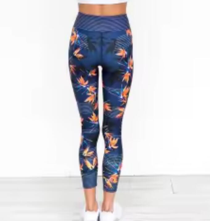 High Waisted Custom Printed Leggings Sublimated Tights Breathable