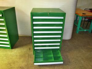 China Industrial Tool Chests And Cabinets With 3 - 15 Drawers , Green wholesale