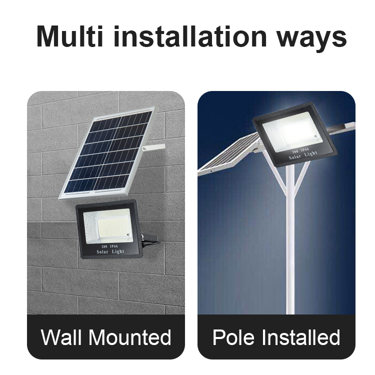 Polycrystalline Silicon Solar Panel Dusk To Dawn Flood Lights for Stadium Street Lamp
