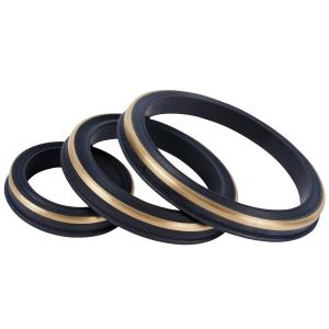 China 2 Inch HNBR Black Hammer Union Seal Rings / Lip Seal Gasket Oil Resistant wholesale